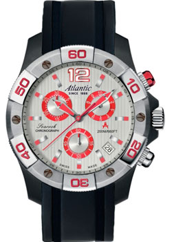 Швейцарские наручные  мужские часы Atlantic 87471.47.25R. Коллекция Searock