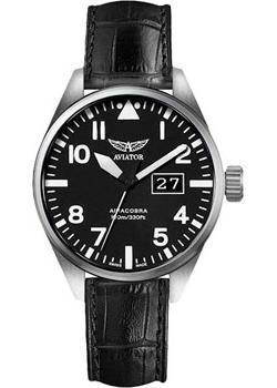 Швейцарские наручные  мужские часы Aviator V.1.22.0.148.4. Коллекция Airacobra P42