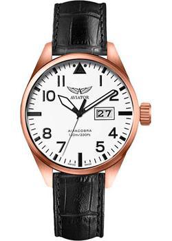 Швейцарские наручные  мужские часы Aviator V.1.22.2.152.4. Коллекция Airacobra P42