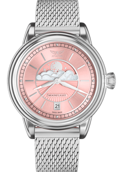 Швейцарские наручные  женские часы Aviator V.1.33.0.257.5. Коллекция Douglas MoonFlight