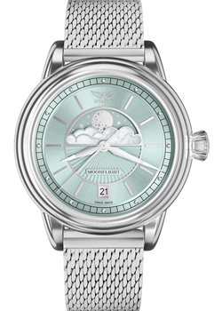 Швейцарские наручные  женские часы Aviator V.1.33.0.261.5. Коллекция Douglas MoonFlight