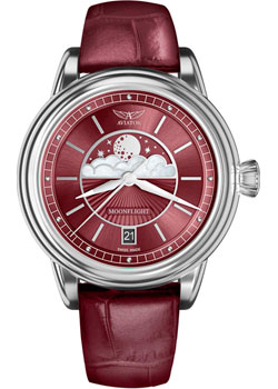 Швейцарские наручные  женские часы Aviator V.1.33.0.264.4. Коллекция Douglas MoonFlight