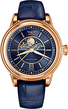 Швейцарские наручные  женские часы Aviator V.1.33.2.256.4. Коллекция Douglas MoonFlight