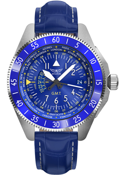 Швейцарские наручные  мужские часы Aviator V.1.37.0.308.4. Коллекция Airacobra
