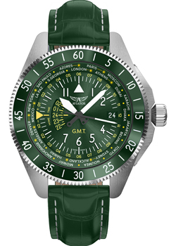 Швейцарские наручные  мужские часы Aviator V.1.37.0.309.4. Коллекция Airacobra