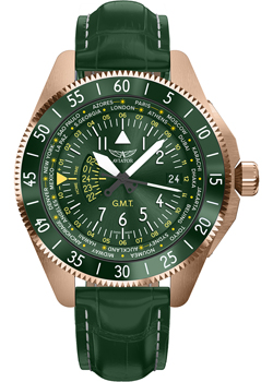 Швейцарские наручные  мужские часы Aviator V.1.37.2.309.4. Коллекция Airacobra
