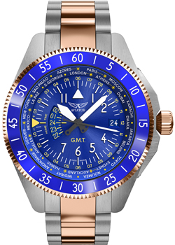 Швейцарские наручные  мужские часы Aviator V.1.37.3.308.5. Коллекция Airacobra