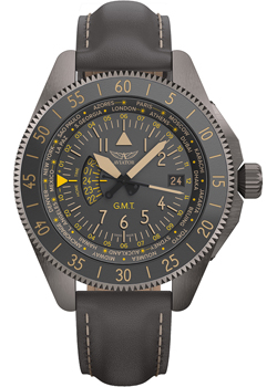 Швейцарские наручные  мужские часы Aviator V.1.37.7.305.4. Коллекция Airacobra