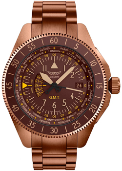 Швейцарские наручные  мужские часы Aviator V.1.37.8.306.5. Коллекция Airacobra