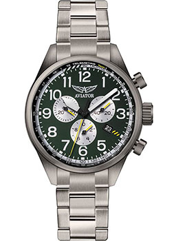 Швейцарские наручные  мужские часы Aviator V.2.25.7.171.5. Коллекция Airacobra P45 Chrono