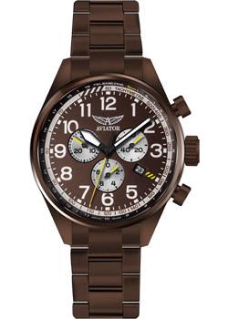 Швейцарские наручные  мужские часы Aviator V.2.25.8.172.5. Коллекция Airacobra P45 Chrono