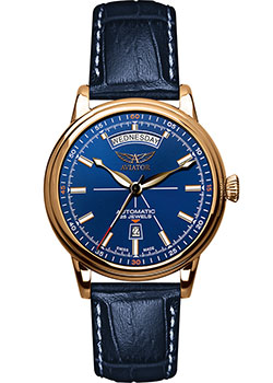 Швейцарские наручные  мужские часы Aviator V.3.20.2.225.4. Коллекция Douglas Day-Date