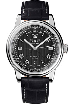 Швейцарские наручные  мужские часы Aviator V.3.35.0.274.4. Коллекция Douglas DC-3