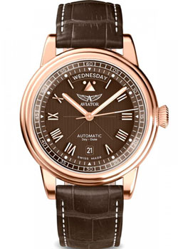 Швейцарские наручные  мужские часы Aviator V.3.35.2.280.4. Коллекция Douglas DC-3