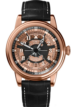 Швейцарские наручные  мужские часы Aviator V.3.36.2.289.4. Коллекция Douglas Day-Date