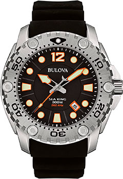 Японские наручные  мужские часы Bulova 96B228. Коллекция Sea King