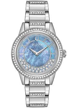 Японские наручные  женские часы Bulova 96L260. Коллекция Crystal Ladies