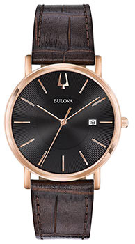Японские наручные  мужские часы Bulova 97B165. Коллекция Classic
