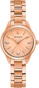 Японские наручные  женские часы Bulova 97P151. Коллекция Sutton