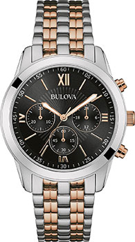 Японские наручные  мужские часы Bulova 98A153. Коллекция Gents
