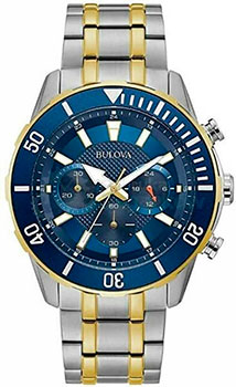 Японские наручные  мужские часы Bulova 98A246. Коллекция Sports