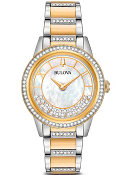 Японские наручные  женские часы Bulova 98L245. Коллекция Crystal Ladies