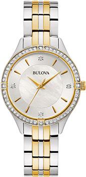 Японские наручные  женские часы Bulova 98L273. Коллекция Crystal Ladies