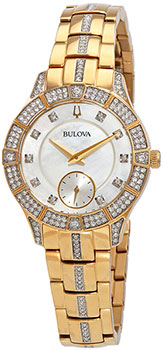 Японские наручные  женские часы Bulova 98L283. Коллекция Phantom