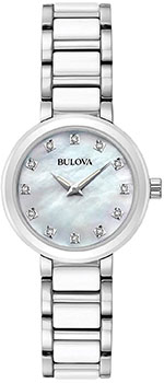 Японские наручные  женские часы Bulova 98P158. Коллекция Diamonds