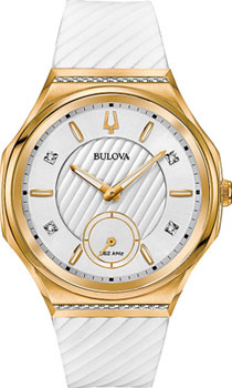 Японские наручные  женские часы Bulova 98R237. Коллекция CURV