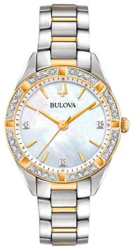 Японские наручные  женские часы Bulova 98R263. Коллекция Diamonds