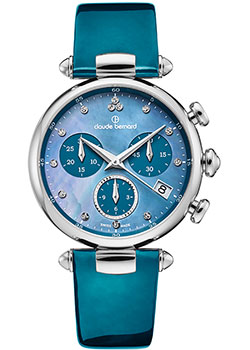 Швейцарские наручные  женские часы Claude Bernard 10215-3NABUDN. Коллекция Dress code