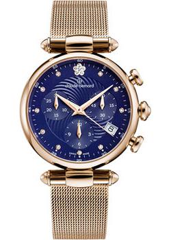Швейцарские наручные  женские часы Claude Bernard 10216-37RBUIFR2. Коллекция Dress code Chronograph