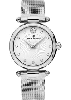 Швейцарские наручные  женские часы Claude Bernard 20500-3APN2. Коллекция Dress code