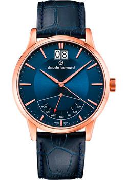 Швейцарские наручные  мужские часы Claude Bernard 41001-37RBUIR. Коллекция Classic Gents