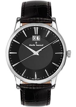Швейцарские наручные  мужские часы Claude Bernard 63003-3NIN. Коллекция Classic Gents