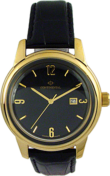  Швейцарские наручные мужские часы Continental 1625-GP158. Коллекция Leather Sophistication - ContinentalИндикация числа. Кожаный ремешок. Диаметр корпуса 40 мм. ><br>