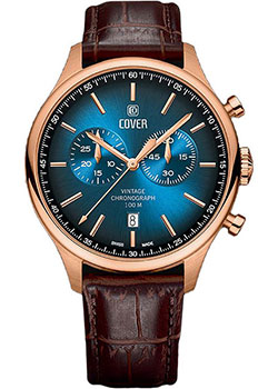 Швейцарские наручные  мужские часы Cover CO192.07. Коллекция Chapman Chronograph