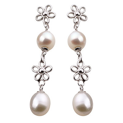 Серебряные Серьги С Жемчугом