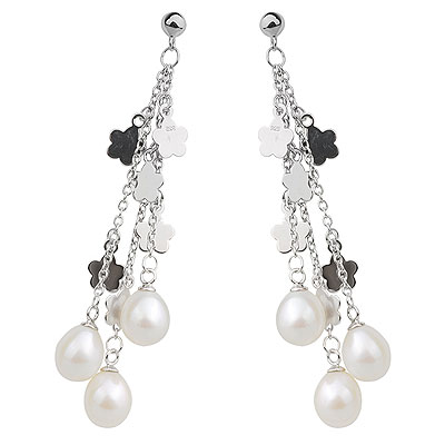 Серебряные Серьги С Жемчугом