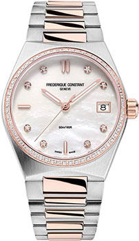 Швейцарские наручные  женские часы Frederique Constant FC-240MPWD2NHD2B. Коллекция Highlife