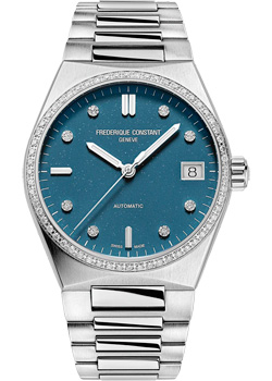 Швейцарские наручные  женские часы Frederique Constant FC-303LBSD2NHD6B. Коллекция Highlife Automatic