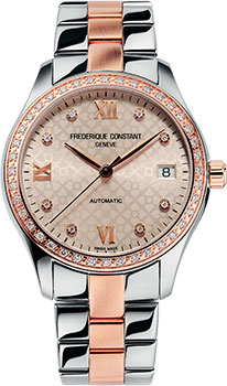 Швейцарские наручные  женские часы Frederique Constant FC-303LGD3BD2B. Коллекция Heart Beat