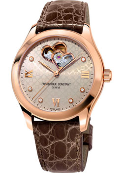 Швейцарские наручные  женские часы Frederique Constant FC-310LGDHB3B4. Коллекция Heart Beat