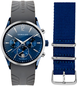 fashion наручные  мужские часы George Kini GK.41.7.1SBU.4S.9.9.0. Коллекция Gents Collection