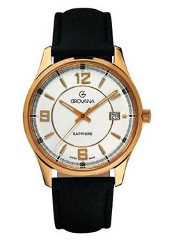 Швейцарские наручные мужские часы Grovana 1215.1512. Коллекция Traditional