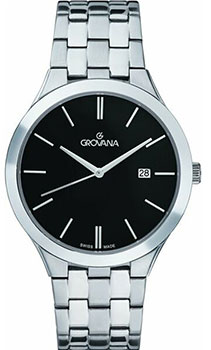 Швейцарские наручные  мужские часы Grovana 2016.1137. Коллекция Traditional