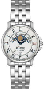 Швейцарские наручные  мужские часы Le Temps LT1055.06BS01. Коллекция Gent