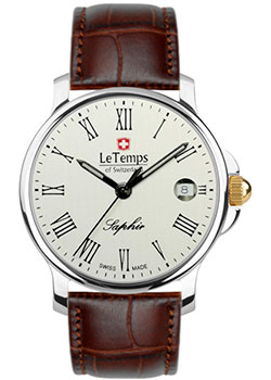 Швейцарские наручные  мужские часы Le Temps LT1065.42BL62. Коллекция Zafira Gent