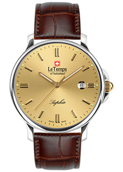 Швейцарские наручные  мужские часы Le Temps LT1067.46BL62. Коллекция Zafira Gent 41